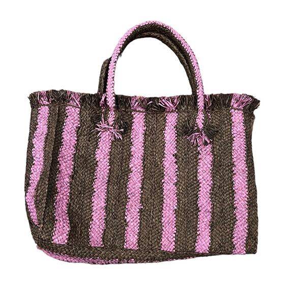 San Arcidet Paris Raffia Tote Bag - Picture 2 of 10